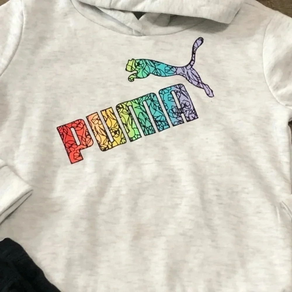 NWT Girls puma 2pc set sporty streetwear activewear - Picture 2 of 5